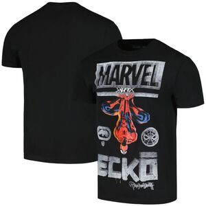 Ecko Unlimited x Marvel Spider-Man Spidey Watch T-Shirt Men's Medium Black NWT